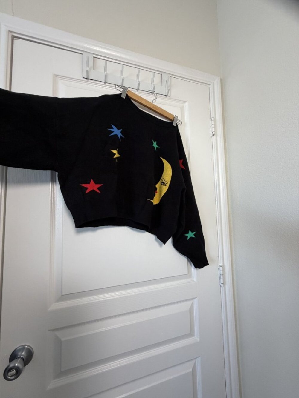 Dressed in Lala Celestial Knit Set Sun Moon Stars Sweater & Wide Leg Pants L/XL